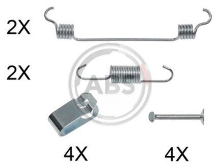 Монтажний к-кт гальмівних колодок A.B.S. 0019Q фото товара