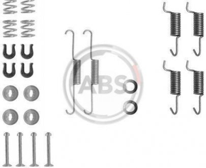 Комплект монтажный барабанных тормозов зад Pajero/Lancer A.B.S. 0788Q