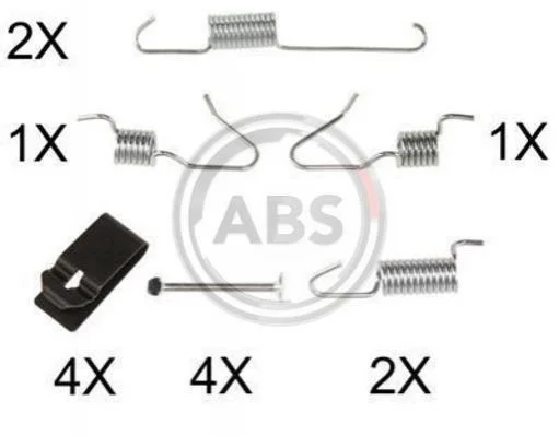 <strong>Комплект монтажний барабанних гальм зад RAV 4/QASHQAI 06- 170х32 ABS 0898Q (фото 1)</strong>