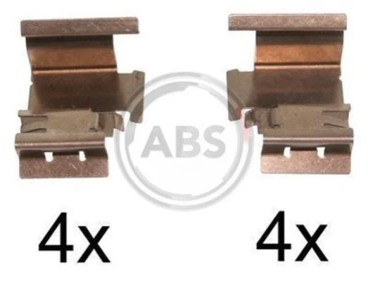 <strong>Монтажний к-кт гальм. колодок AUDI; CITRIEN; FIAT; OPEL; PEUGEOT; SKODA; TOYOTA (вир-во) ABS 1298Q (фото 1)</strong>
