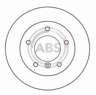 Диск гальмівний для Renault ABS 15782 фото товару