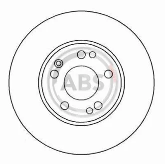 Диск гальмівний для Mercedes ABS 16107 фото товара