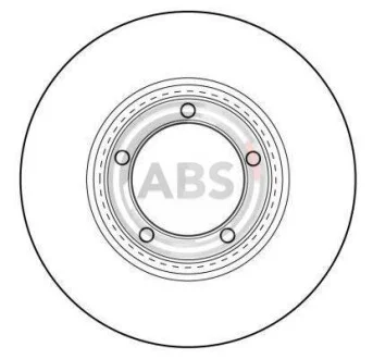 Диск гальмівний для Hyundai ABS 16565 фото товару
