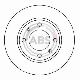 Диск гальмівний A.B.S. 16876 фото товару