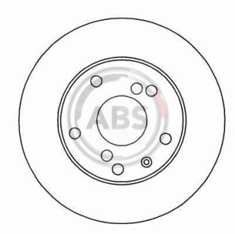 Купити Диск гальмівний A.B.S. 16926 за низькою ціною в Україні (фото 1)