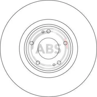 Диск гальмівний для Mitsubishi ABS 17127 фото товару