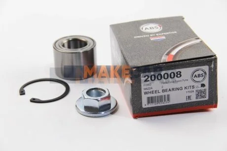 Підшипник маточини зад. Fiesta V 01-/Focus 98- для Ford, Mazda ABS 200008 фото товару