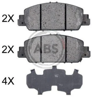Гальмівні колодки дискові для ABS 35014 фото товару