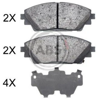 Гальмівні колодки дискові (1 к-т) для ABS 35022 фото товару