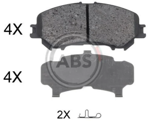 <strong>Колодка гальм. диск. NISSAN QASHQAI, RENAULT KADJAR передн. (вир-во) ABS 35045 (фото 1)</strong>
