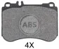 <strong>Гальмівні колодки дискові (1 к-т) ABS 35050 (фото 1)</strong>