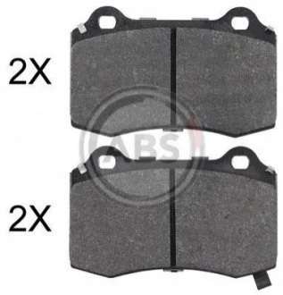 Гальмівні колодки задн. Tesla Model S/X для Tesla, Jeep, Chrysler, Citroen, DS ABS 35052 фото товару