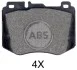 <strong>Гальмівні колодки дискові (1 к-т) ABS 35064 (фото 1)</strong>