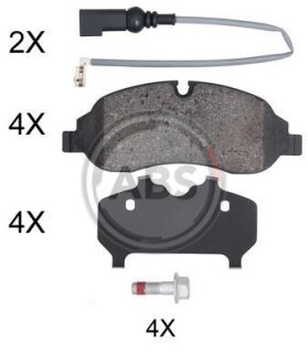 Гальмівні колодки дискові A.B.S. 35075 фото товара