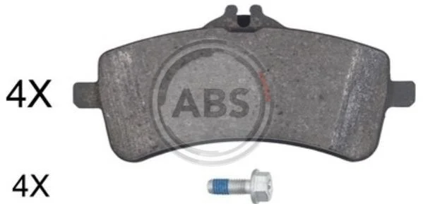 <strong>Гальмівні колодки дискові (1 к-т) ABS 35076 (фото 1)</strong>