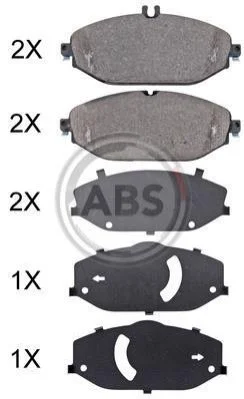 <strong>Гальмівні колодки дискові (1 к-т) ABS 35080 (фото 1)</strong>