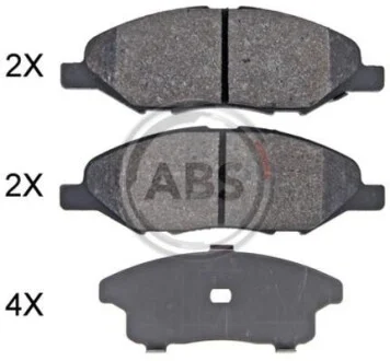 Гальмівні колодки дискові для ABS 35131 фото товару