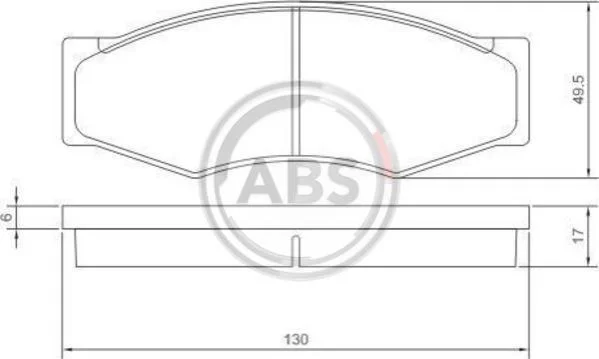 <strong>Гальмівні колодки дискові (1 к-т) ABS 36168 (фото 1)</strong>