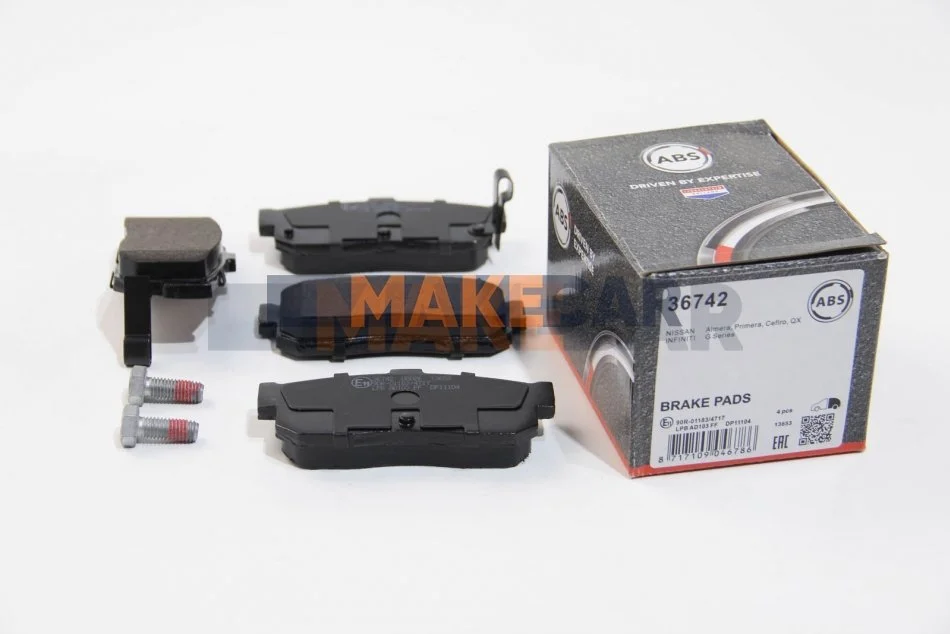 <strong>Гальмівні колодки зад. Nissan Almera 95-00/Maxima 00-03 ABS 36742 (фото 1)</strong>