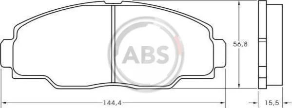 <strong>Гальмівні колодки дискові (1 к-т) ABS 36760 (фото 1)</strong>
