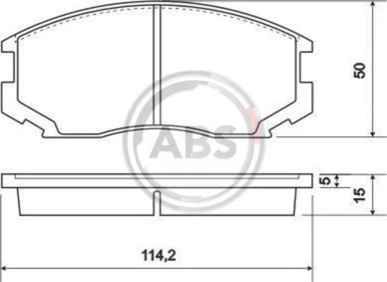 <strong>Гальмівні колодки дискові (1 к-т) ABS 36865 (фото 1)</strong>