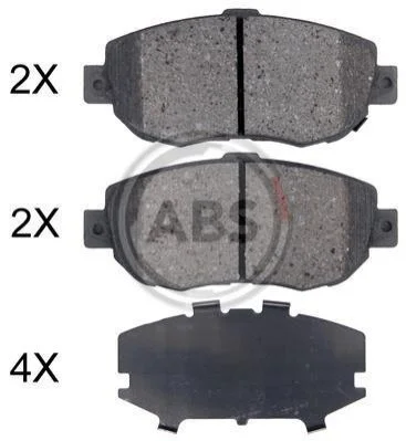 <strong>Гальмівні колодки дискові (1 к-т) ABS 36923 (фото 1)</strong>