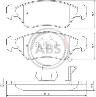 <strong>Гальмівні колодки дискові (1 к-т) ABS 37018 (фото 1)</strong>