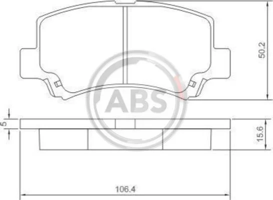<strong>Гальмівні колодки дискові ABS 37086 (фото 1)</strong>
