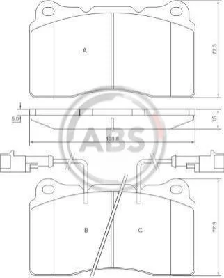 <strong>Гальмівні колодки дискові ABS 37106 (фото 1)</strong>