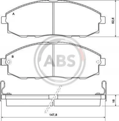 <strong>Гальмівні колодки перед. Hyundai H-1 97-07 ABS 37130 (фото 1)</strong>