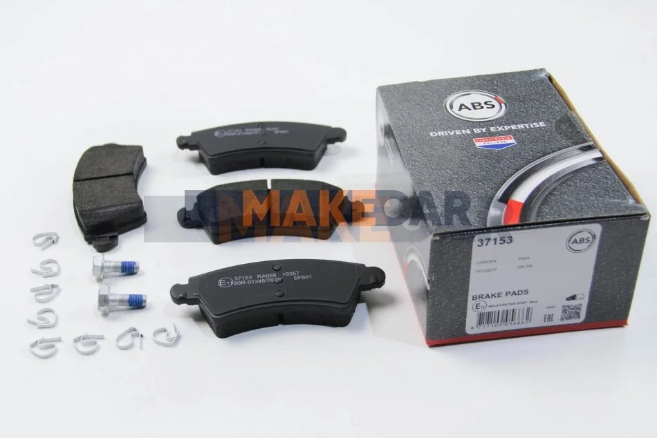 <strong>Гальмівні колодки перед. Peugeot 206/306 94- (Bosch) (130,9x52,2x18) ABS 37153 (фото 1)</strong>