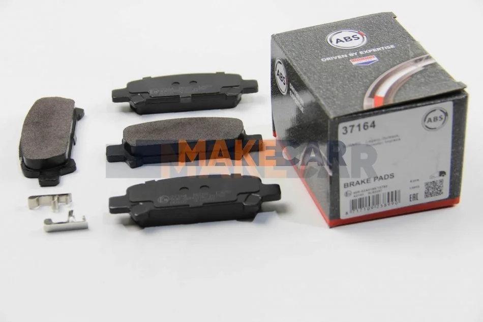 <strong>Гальмівні колодки зад. Subaru Impreza 94-/Forester 97-08 (akebono) ABS 37164 (фото 1)</strong>