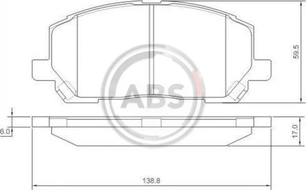 <strong>Гальмівні колодки Lexus ES300,Toyota Avensis,Camry,Carina ABS 37260 (фото 1)</strong>