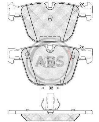 <strong>Гальмівні колодки дискові ABS 37371 (фото 1)</strong>