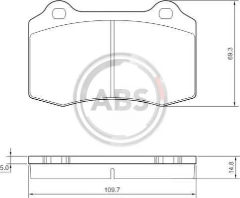 <strong>Гальмівні колодки дискові ABS 37388 (фото 1)</strong>
