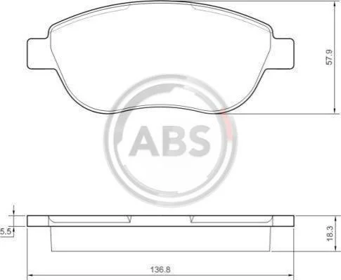<strong>Гальмівні колодки дискові (1 к-т) ABS 37418 (фото 1)</strong>