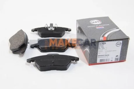 Гальмівні колодки перед. Citroen C4/Peugeot 207/208/307/308/Jetta IV 07- для Ford, Volvo, Land Rover ABS 37429 фото товару