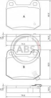 Гальмівні колодки зад. Nissan 350 Z (Z33) 05-/Infiniti G35 (V35) A.B.S. 37452 фото товару