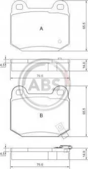Гальмівні колодки зад. Nissan 350 Z (Z33) 05-/Infiniti G35 (V35) для ABS 37452 фото товару