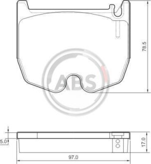 Гальмівні колодки дискові (1 к-т) A.B.S. 37455 фото товара