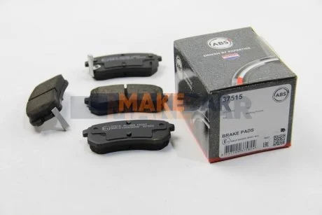 Гальмівні колодки зад. Hyundai Accent/Kia Rio/Ceed 05- (mando) для Hyundai, KIA ABS 37515 фото товару