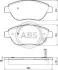 <strong>Гальмівні колодки дискові ABS 37564 (фото 1)</strong>