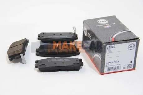 Гальмівні колодки зад. Chevrolet Captiva 06- (akebono) для Vauxhall, Daewoo, Opel, Chevrolet, Pontiac ABS 37583 фото товару