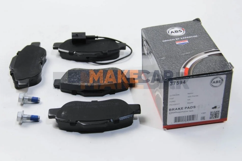 <strong>Колодки гальмівні пер. Nemo/KA/Bipper/500/Panda 07- ABS 37594 (фото 1)</strong>
