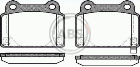 Гальмівні колодки дискові (1 к-т) A.B.S. 37727 фото товара