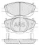<strong>Гальмівні колодки дискові (1 к-т) ABS 37736 (фото 1)</strong>