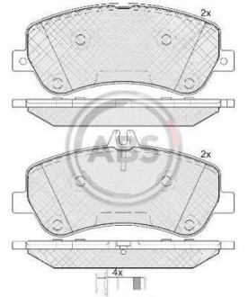 Гальмівні колодки дискові (1 к-т) A.B.S. 37748 фото товара