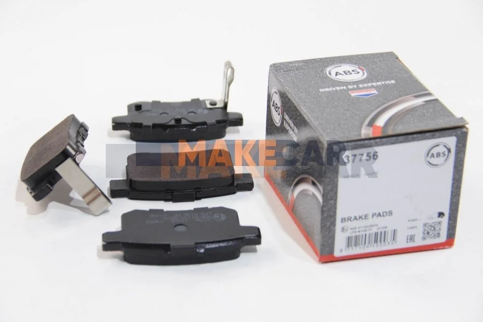 <strong>Тормозные колодки зад. Honda Accord VIII 08- (nissin) ABS 37756 (фото 1)</strong>