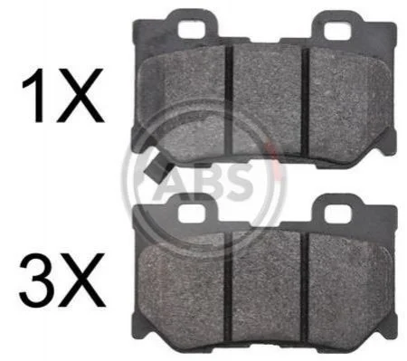 <strong>Гальмівні колодки зад. Nissan 370Z 09-/Infiniti FX 37/50 08- /GX 37 07- ABS 37769 (фото 1)</strong>