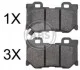 <strong>Гальмівні колодки зад. Nissan 370Z 09-/Infiniti FX 37/50 08- /GX 37 07- ABS 37769 (фото 1)</strong>